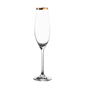 Sampán pohár arannyal borított szélel 210 ml - Premium Glas Crystal