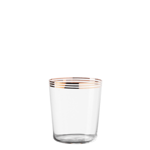 440 ml-es 3 aranyszínű sávval Tumbler poharak 6 db-os készlet – 21st Century Glass