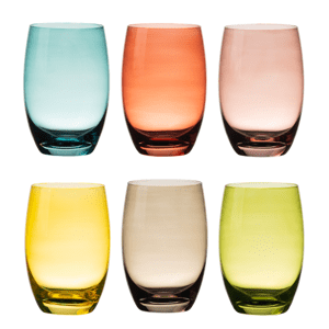Poharak színes 460 ml 6 db - Optima Glas Lunasol