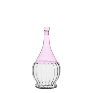 Üvegpalack rózsaszín/áttetsző kupakkal 1,1 l