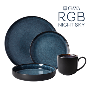 16 db-os porcelánkészlet - Gaya RGB Night Sky Lunasol