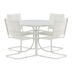 Asztal és szék garnitúra Dallas 2207 (Fehér)