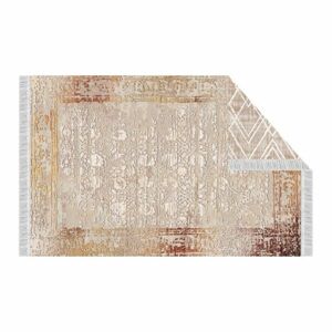 Bézs mintás kétoldalas szőnyeg, 80x150 cm, krémszínű-barna - SAHARA - Butopêa