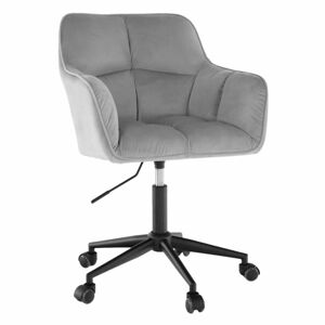 Steppelt bársony irodai szék, halványszürke - BOCA - Butopêa