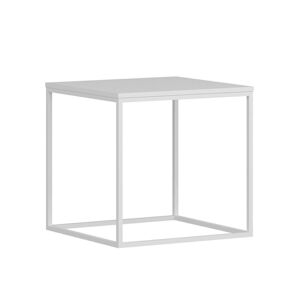 Lerakóasztal, fehér, fém kerettel - SEUL - Butopêa