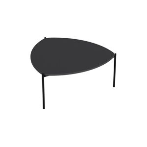 Lerakóasztal, háromszögű, fekete - OEUIL - Butopêa
