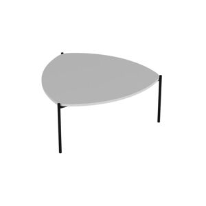 Lerakóasztal, háromszögű, fehér - OEUIL - Butopêa