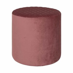 Steppelt bársonyszövet puff, rózsaszín - SCARABEE - Butopêa