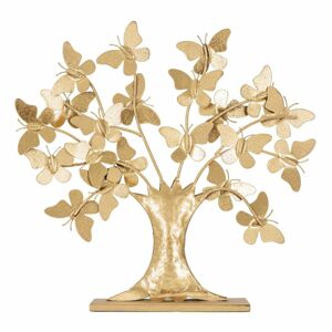 Asztali dekoráció, pillangós fa, arany - ARBRE PAPILLON - Butopêa