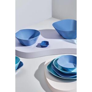 Porcelán tányér szett, 2 db-os, kék - PETALES - Butopêa