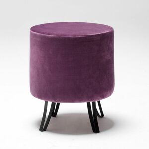 Ülőke, 40 cm, lila, fekete láb - CAMILLE - Butopêa