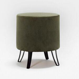 Ülőke, 40 cm, szürkészöld, fekete láb - CAMILLE - Butopêa