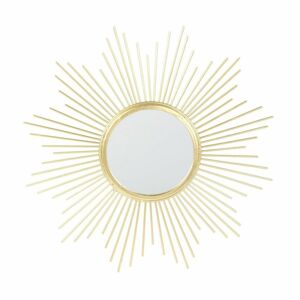 Nap alakú tükör, 32 cm, arany - SOLEIL - Butopêa