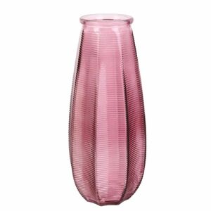 Üveg váza 28cm, rózsaszín - CORNICHON - Butopêa