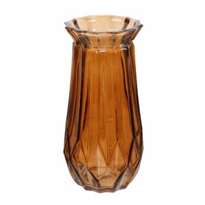 Üveg váza 22cm, barna - VOLUTTE - Butopêa