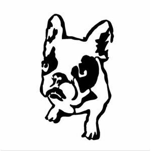 Fém fali dekoráció 32x54 cm, francia bulldog, fekete - FRENCHY - Butopêa