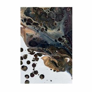 Poszter, absztrakt, keret nélkül, 40x60 cm, barna - METEORE - Butopêa
