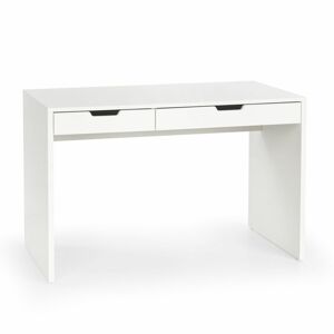 Íróasztal, 2 fiókkal, 120x60 cm, fehér - INGE - Butopêa