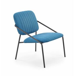 Fotel, fém vázzal, kék - PAUL - Butopêa