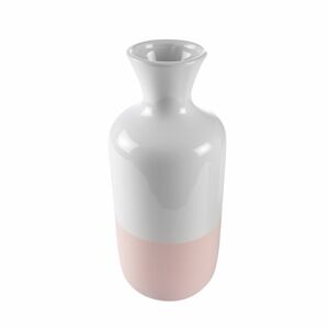 Kerámia váza, fehér-rózsaszín - CORTE - Butopêa
