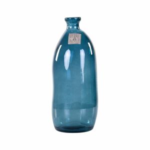 Üveg váza, 35 cm, kék - BULLE DE SAVON - Butopêa