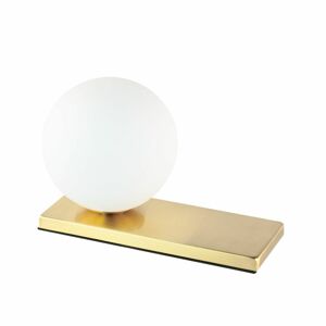 Modern asztali lámpa, gömb búrával, arany - GLOBOS - Butopêa