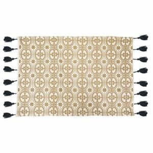 Arany mintás kétoldalas szőnyeg, rojtokkal, 60x90 cm, krémszínű - ALADIN - Butopêa