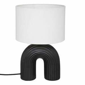 Asztali lámpa, fehér fekete - CHENILLE - Butopêa