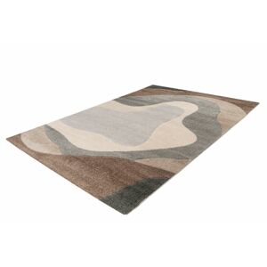 Hullámmintás szőnyeg, szürkésbarna, 120x170 cm - PHREATIQUE - Butopêa