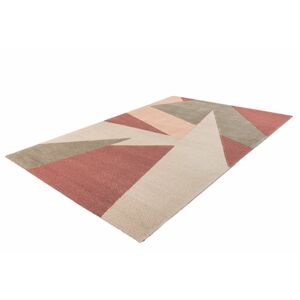 Geometriai mintás szőnyeg, rózsaszín árnyalatokban, 80x150 cm - PICS - Butopêa