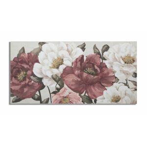Vászon kép, pünkösdi rózsák,120x60 cm púder, fehér - PIVOINES - Butopêa