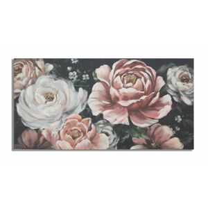 Vászon kép, pünkösdi rózsák,120x60 cm púder, fehér - ROSES1 - Butopêa