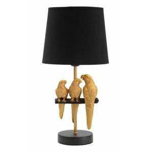 Asztali lámpa papagájos, arany fekete - PEROQUET - Butopêa