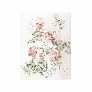 Vászon falikép, rózsaszín virágok, 60x80 cm, pasztell rózsaszín - PETUNIA - Butopêa
