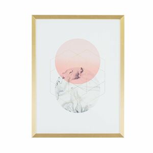 Falikép, körök, 30x40 cm, rózsaszín - CERCLES - Butopêa