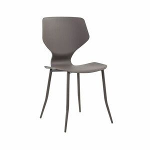 Modern műanyag szék, szürkésbarna - FOURMI - Butopêa