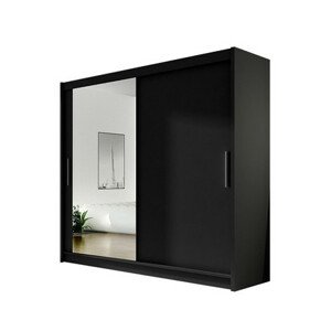 BEGA VI (fekete) tolóajtós szekrény