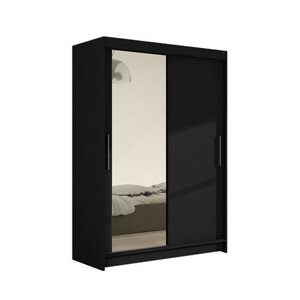 MIAMI VI tolóajtós szekrény - Fekete
