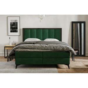 Kárpitozott ágy LOFT mérete 140x200 cm Zöld