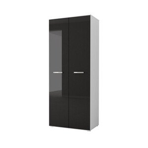 Franco szekrény 80x51 cm - fehér/fekete
